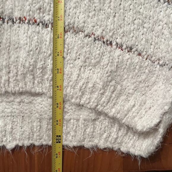 Altar’d State Women's Striped Chunky V-Neck Long Sleeve Sweater Size S/M - Picture 6 of 7